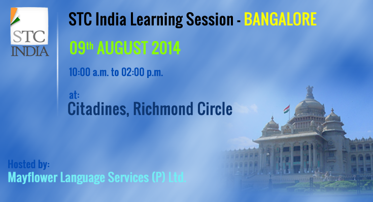 STC India Bangalore Learning Session - 9th August 2014