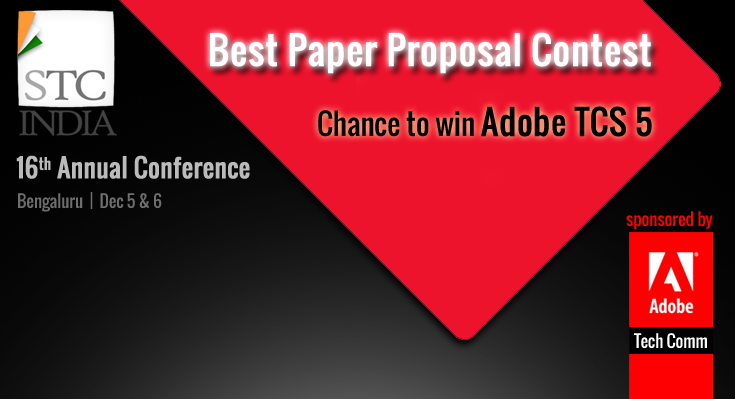 Adobe Tech Comm is sponsoring the grand prize for the Best Paper Proposal
