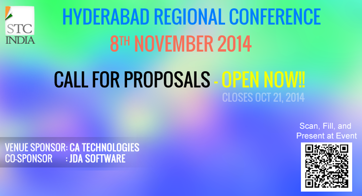 Call for Proposals – STC India Regional Conference in HYDERABAD [8th Nov. 2014]