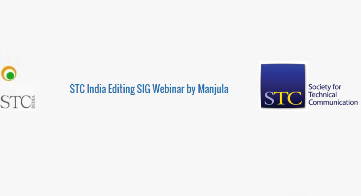 STC India Editing SIG Webinar by Manjula on 19 Apr 2014
