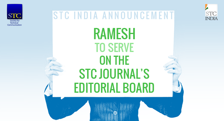 Ramesh to serve on the STC journal’s editorial board
